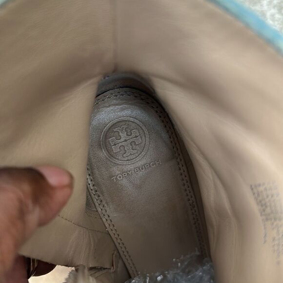 Tory Burch Tan Suede Ankle Boots 8.5 - Picture 9 of 12